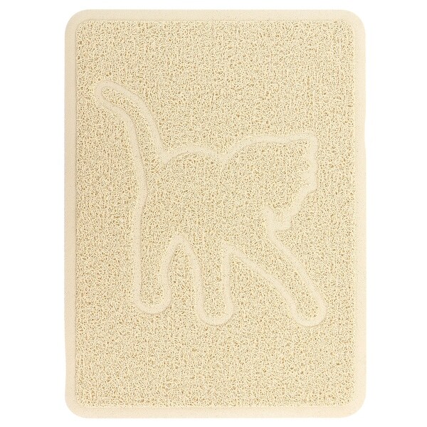 Gibson Everyday Pet Elements 18 x 13 In Cat Silhouette Placemat in Tan - 18 in x 13 in