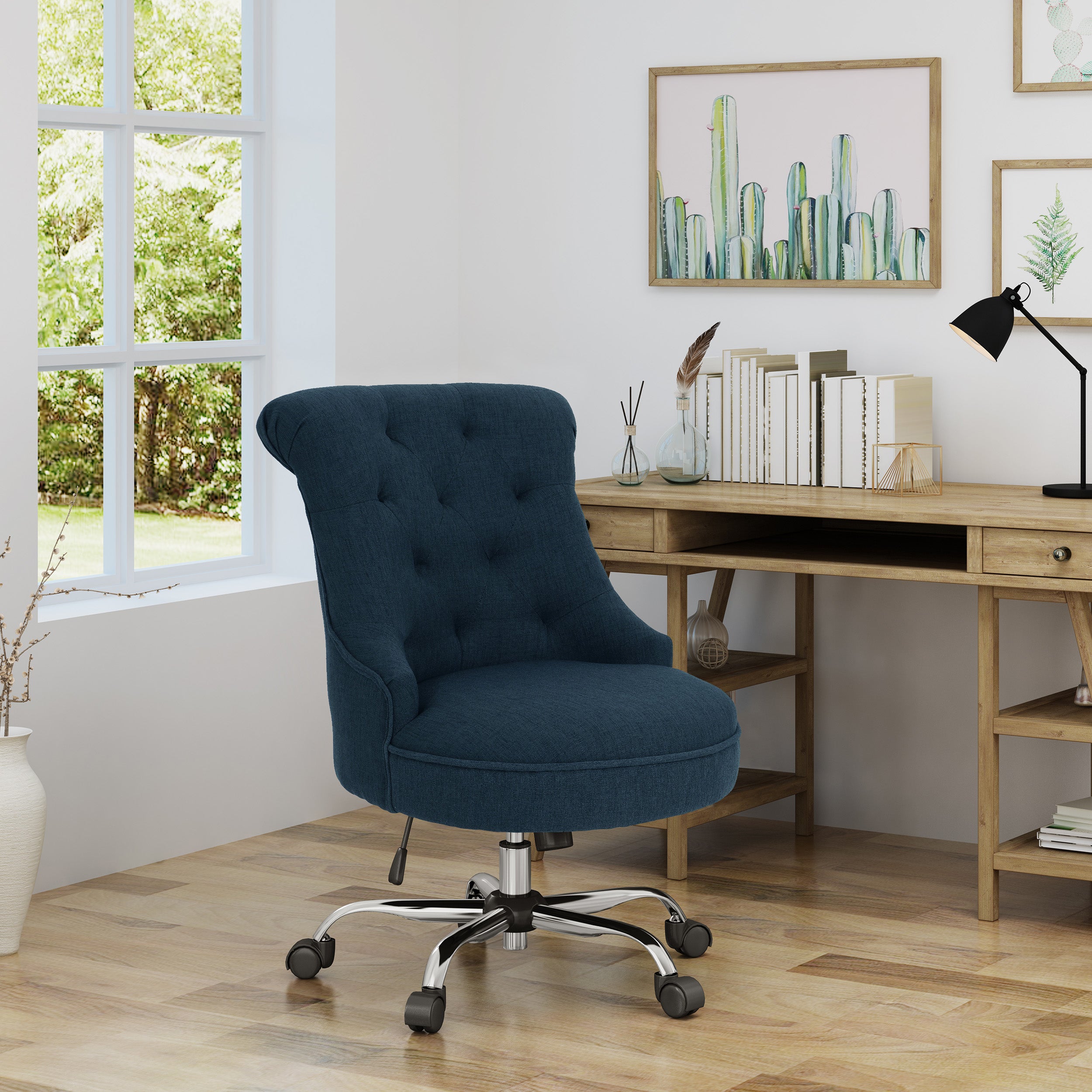 Tyesha Home Office Fabric Desk Chair