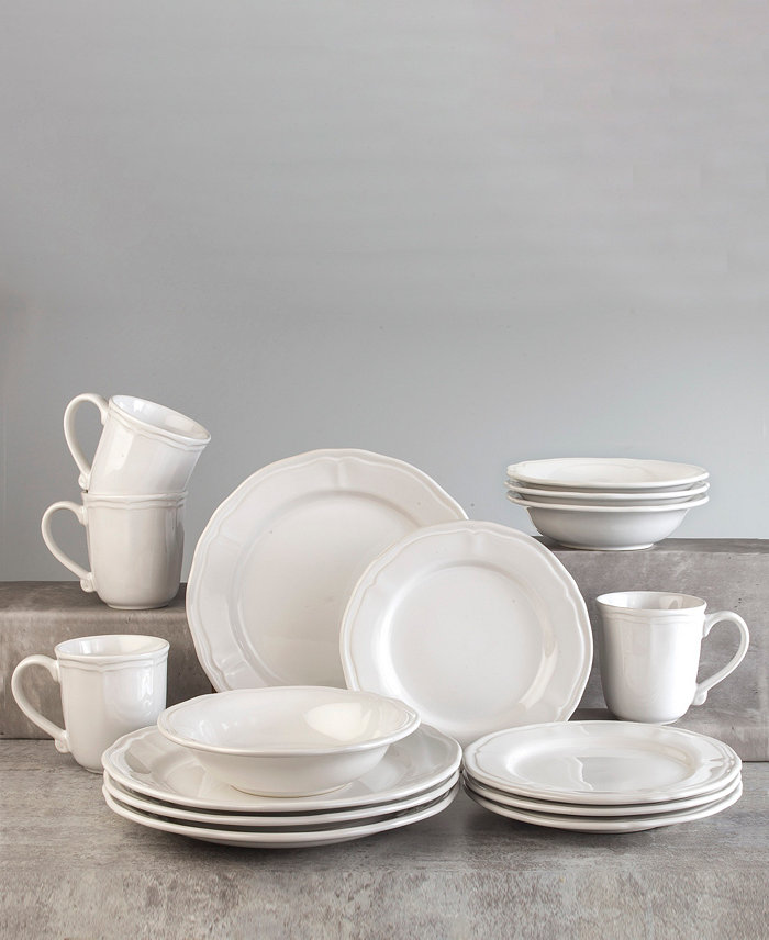 Euro Ceramica Siena 16 Piece Dinnerware Set Service for 4