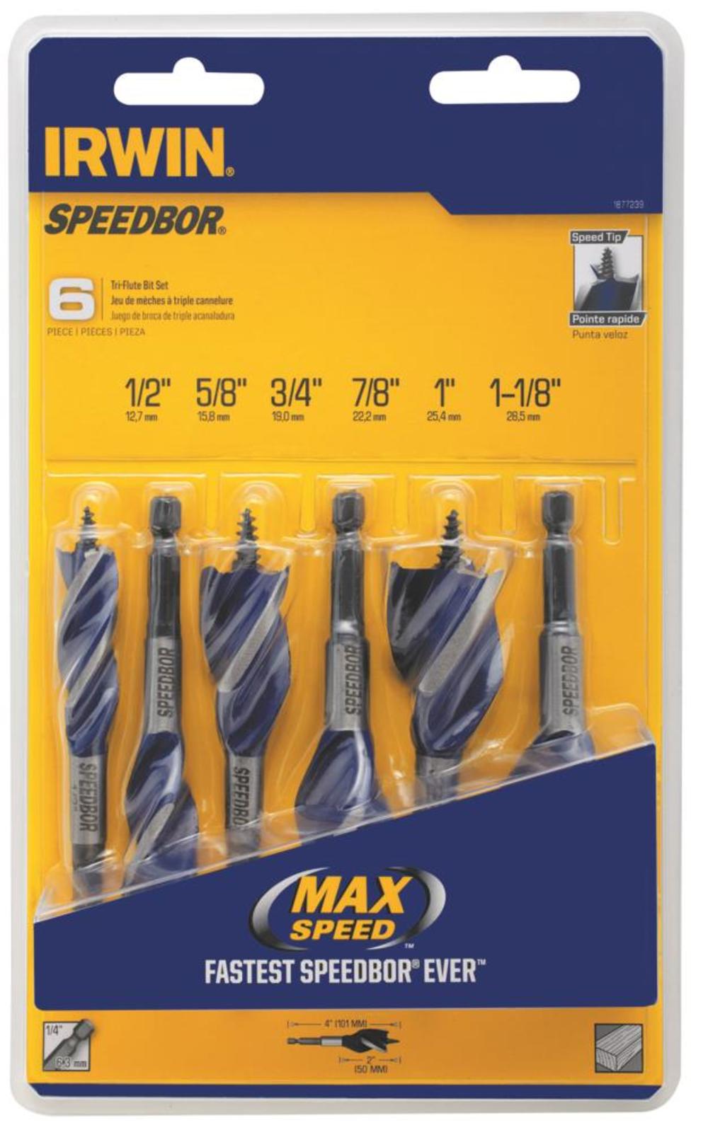 IRWIN 4 Drill Bit Set 6pc