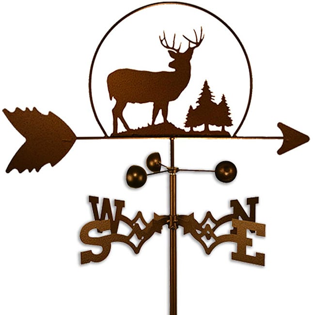 SWEN Products Inc Rustic Handmade Deer Buck Weathervane