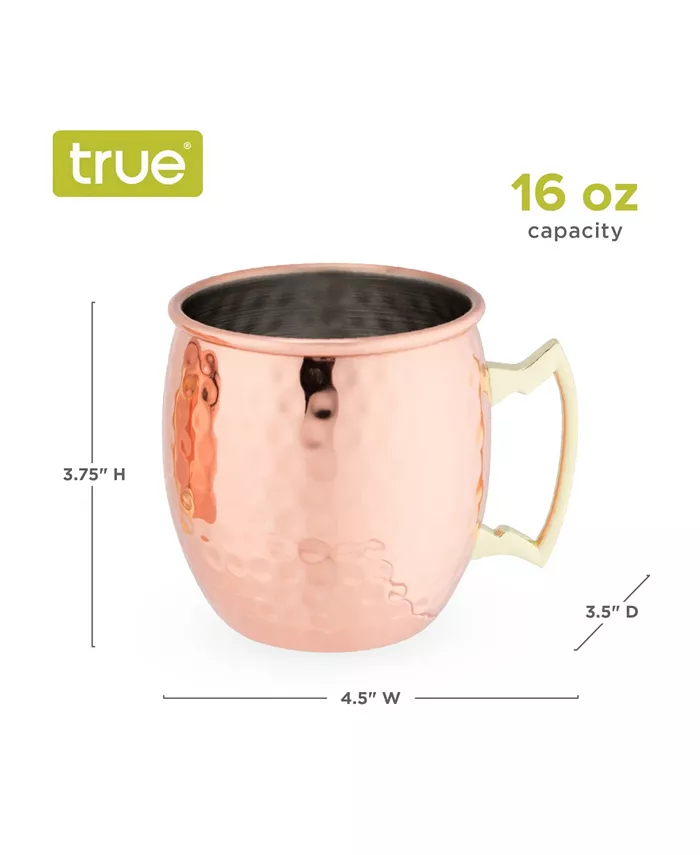 True Brands Hamme Moscow Mule Mugs 2 Piece 16 Oz