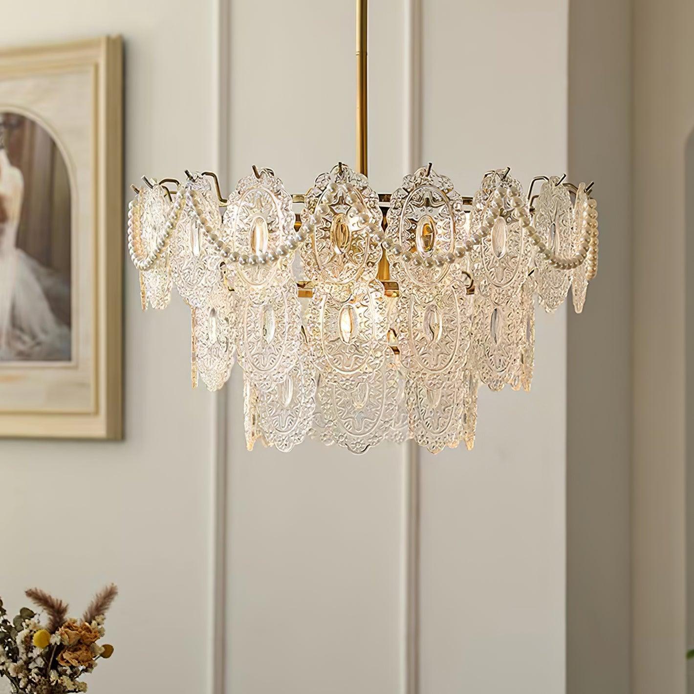 Wave Pearl Chandelier