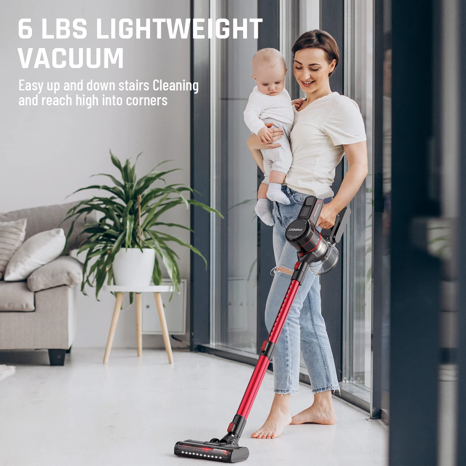 23Kpa 250W 4-in-1 Cordless Vacuum Cleaner with Advanced Cyclonic Technology