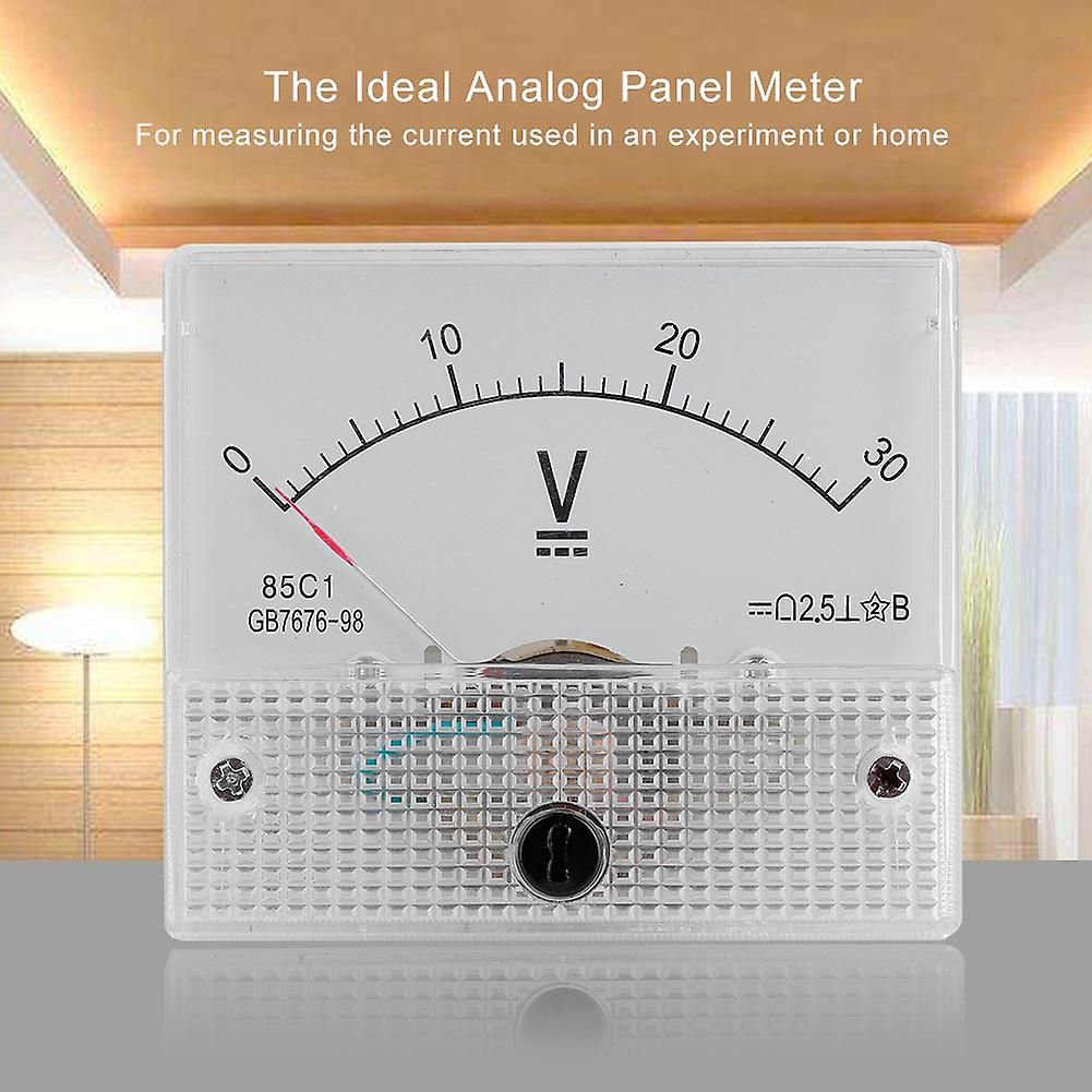 Dc 0-30v Dc Analog 85c1 Current Voltmeter Voltage 2.5 Accuracy Voltage Analog Voltmeter Panel