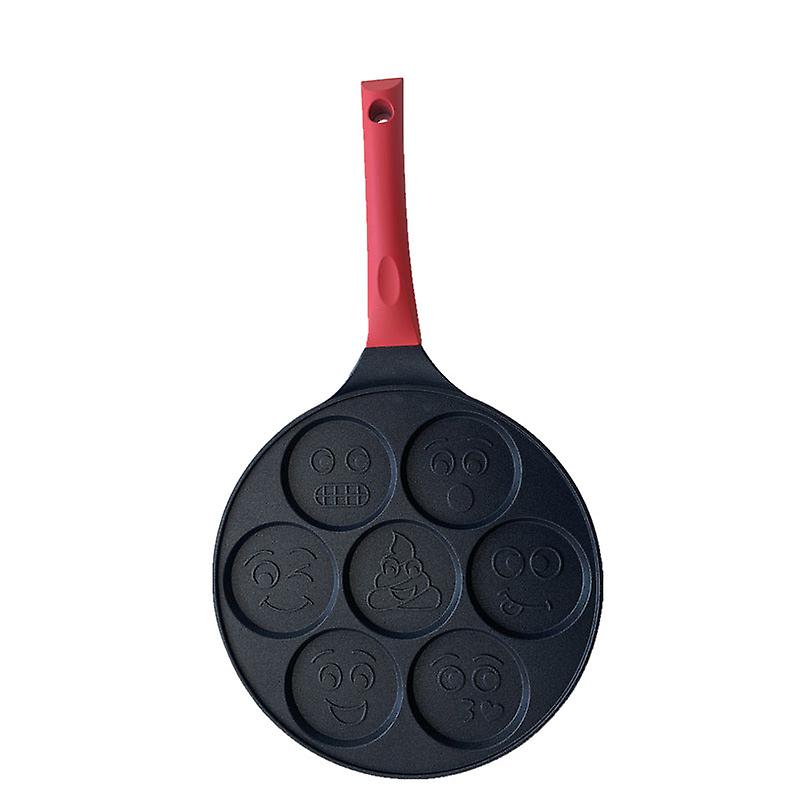 Aluminum alloy frying pan non-stick seven-hole breakfast pan