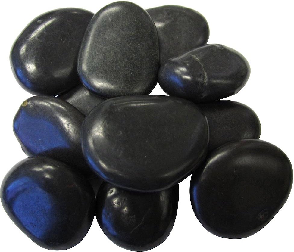 Exotic Pebbles Polished Black Reptile and Terrarium Pebbles