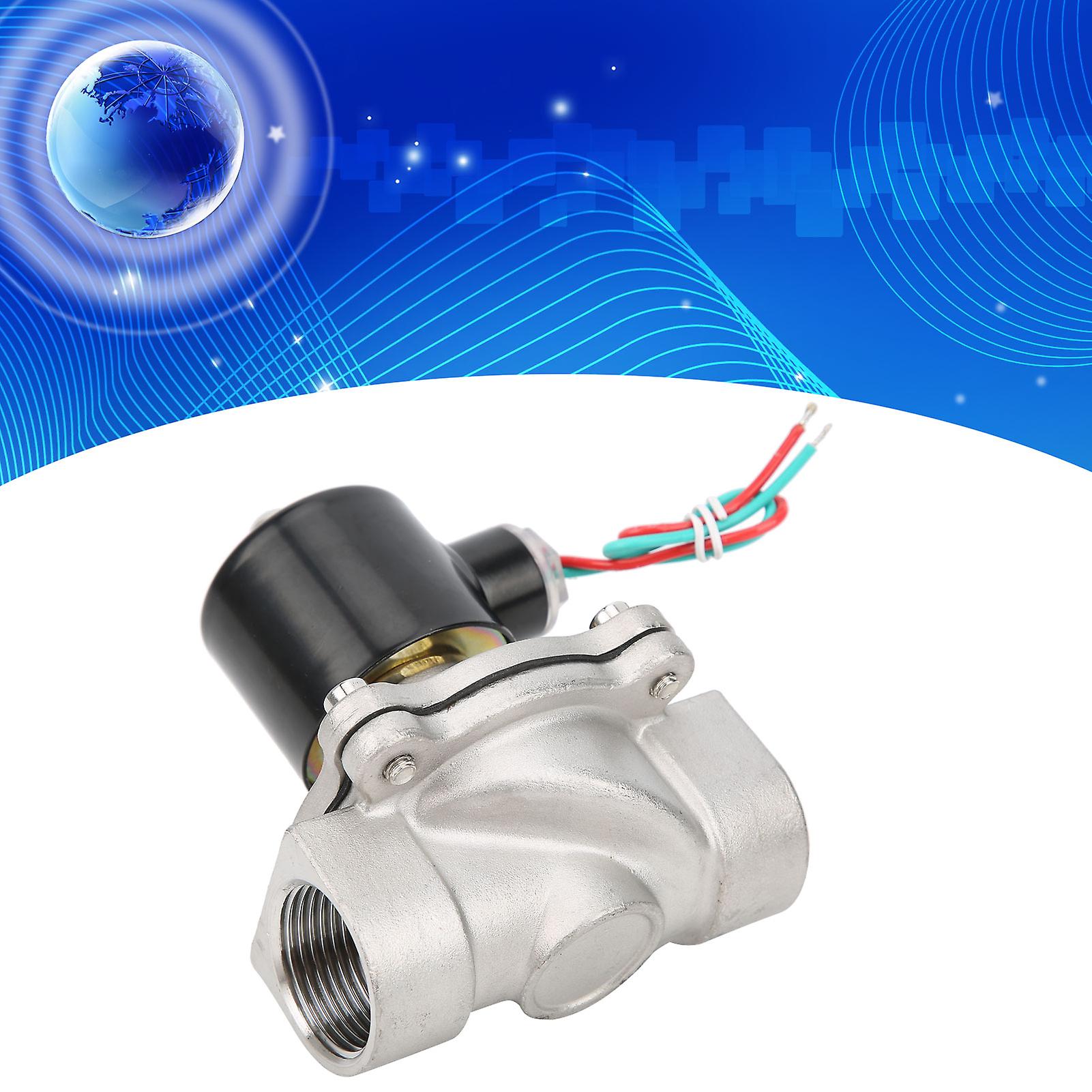 G1in Stainless Steel Normally Closed Solenoid Valve Directacting Water Air Clicket 2w25025bdc24v