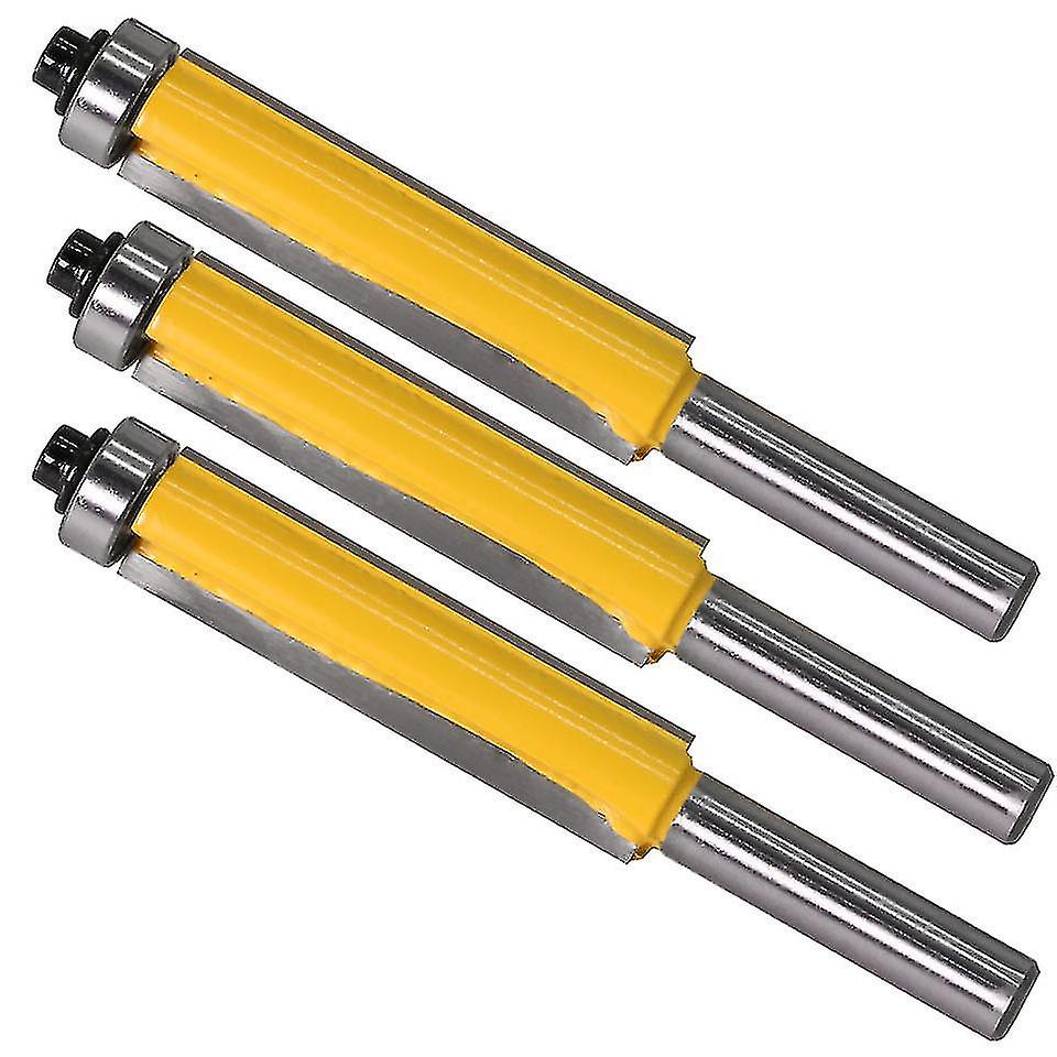 3pcs Woodworking Milling Cutter With Top Bearing