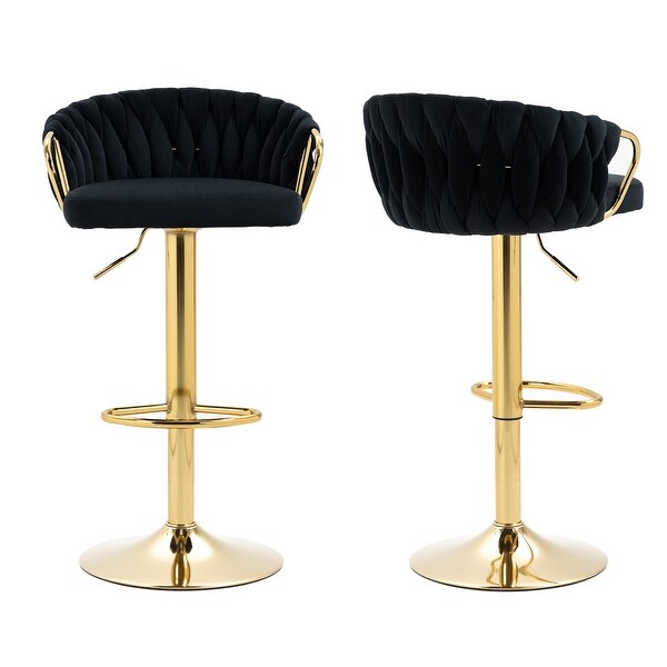 Modern Adjustable Bar Stools (Set of 2)