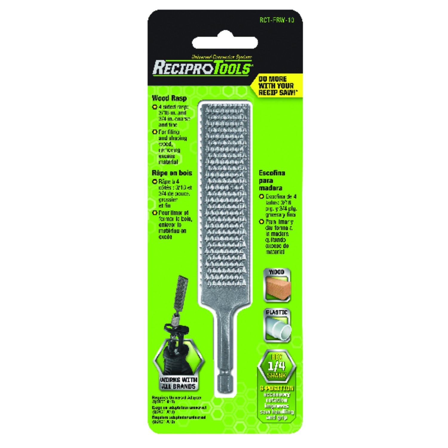 ReciproTools 2 in. Metal Rasp 1 pk