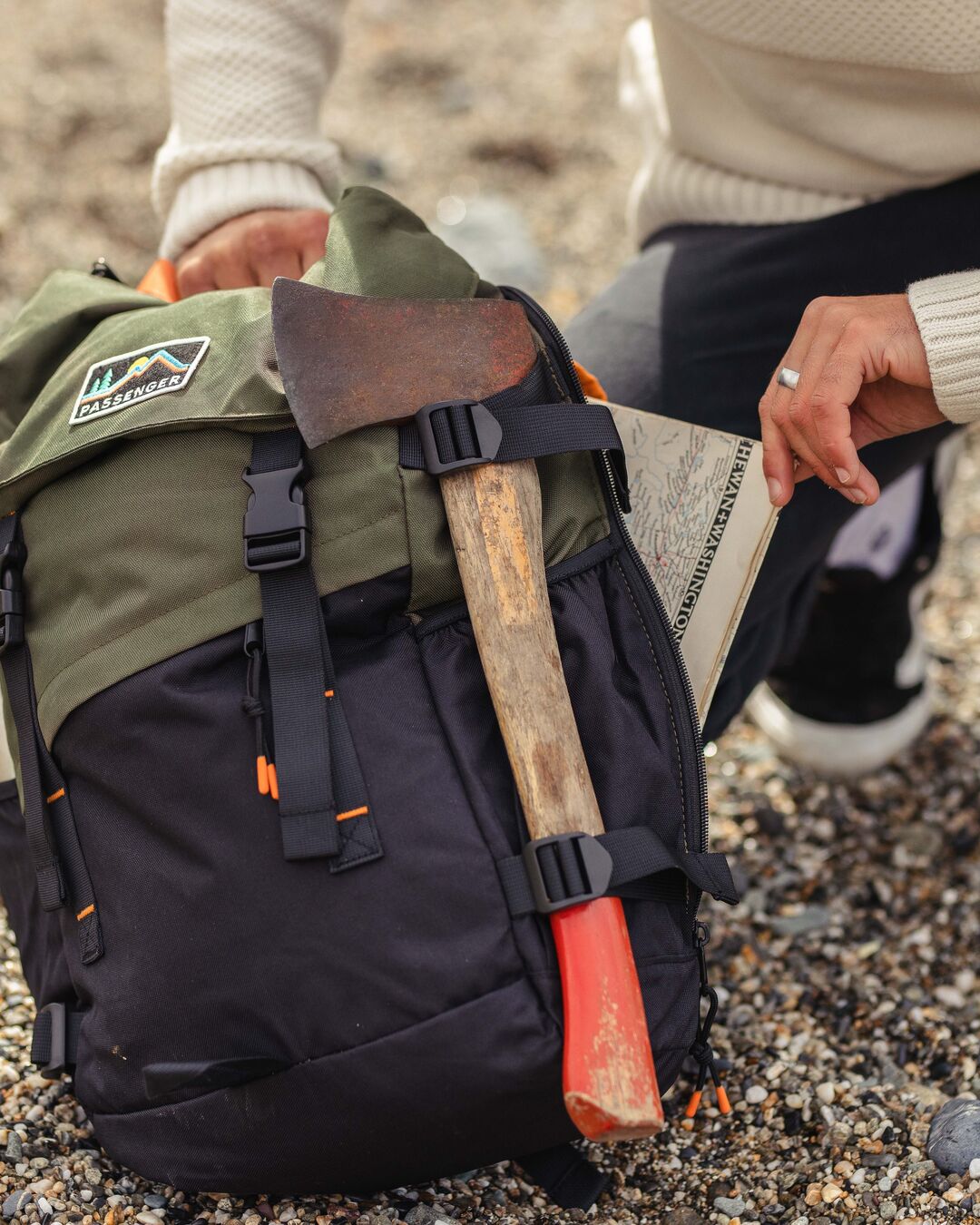 Boondocker Recycled 26L Backpack - Black/Khaki