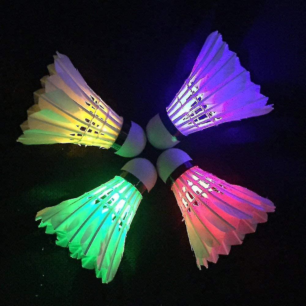 Led Badminton Shuttles Glow Birdies Ing For Outdoor Indoor Sports Activities (_4pcs)