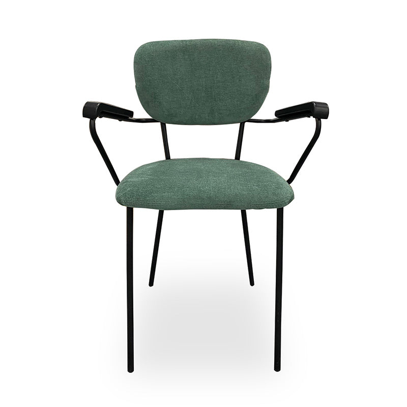 KELBY Arm Chair - Jade + Black