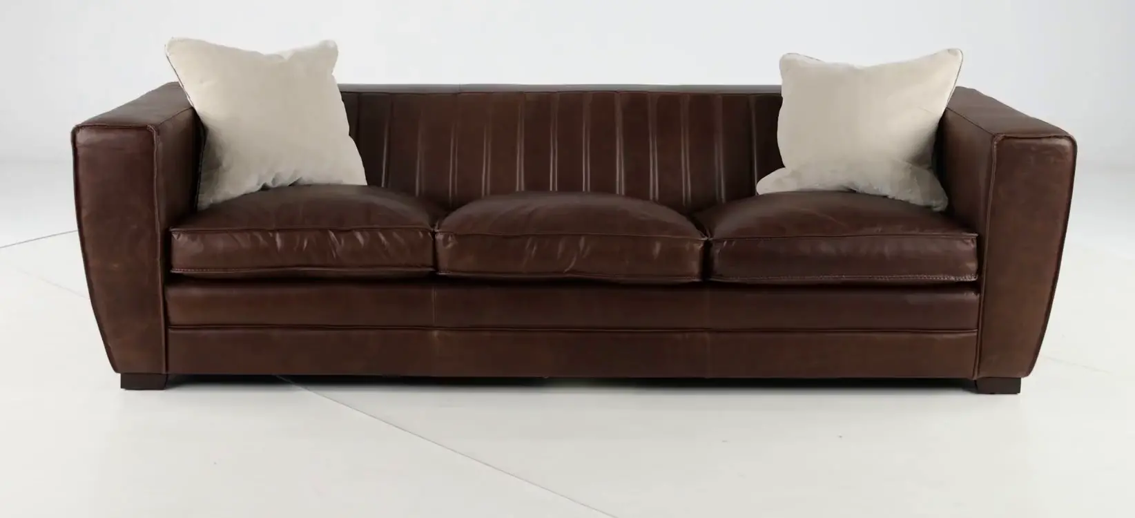 Bistro Brown Leather Sofa