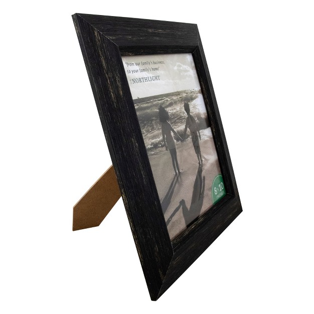 Wide Black Rustic Picture Frame For 8 quot X 10 quot Photos