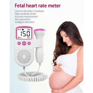 Aoibox Fetal Heart Rate Monitor Home Pregnancy Baby Fetal Sound Heart Rate Detector HDDB1537