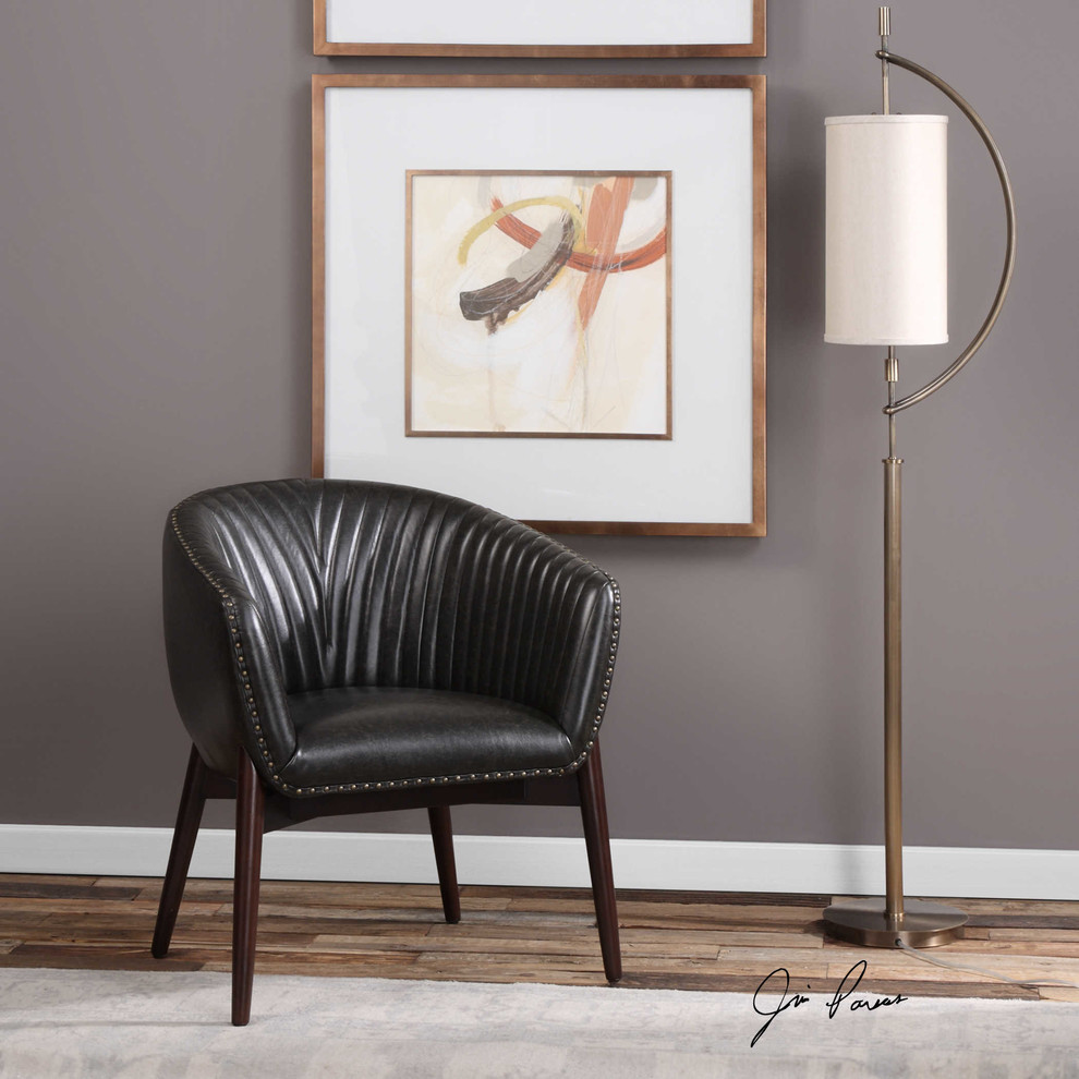 Anders Chenille Accent Chair   Midcentury   Armchairs And Accent Chairs   by Ownax  Houzz