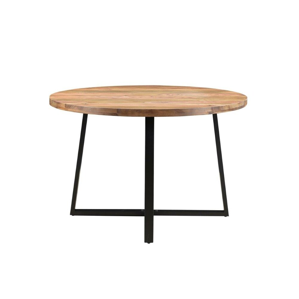 Blossom Sheesham Wood Round Dining Table   48\