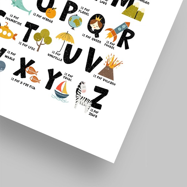 Americanflat Educational Alphabet By Elena David Poster