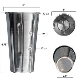 AmeriHome 30 oz. Stainless Steel Malt Cup (6-Piece) 804966