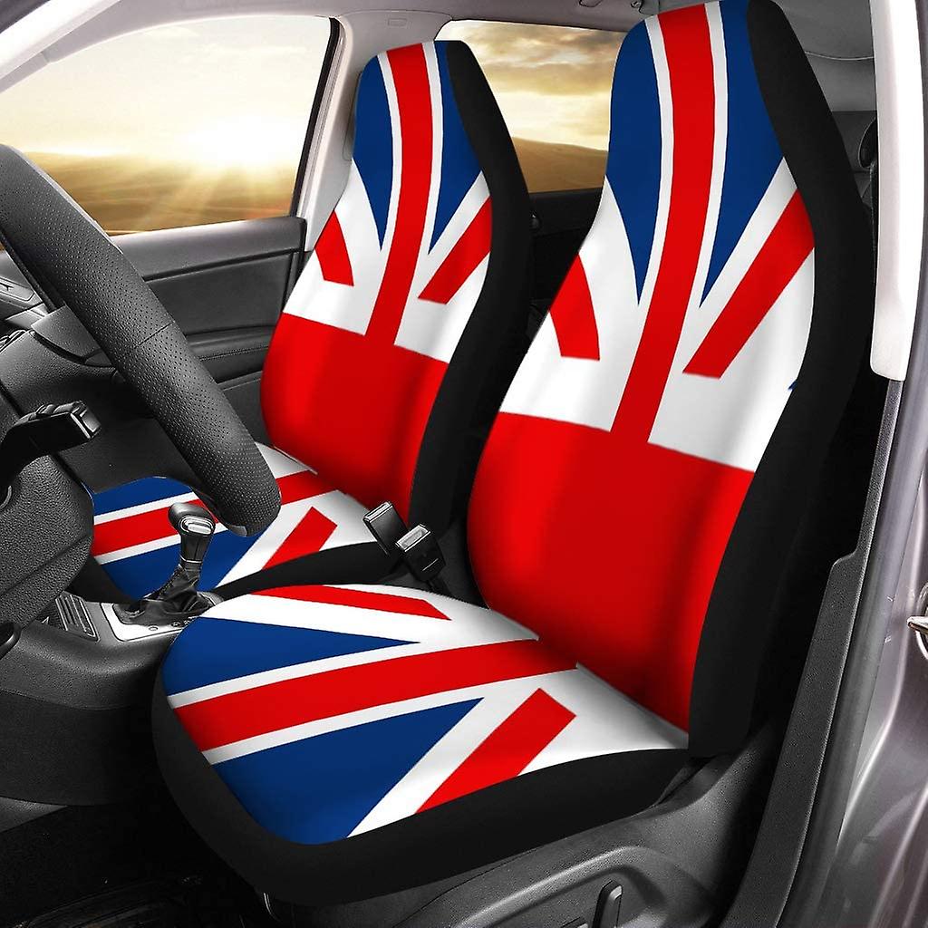 Set Of 2 Car Seat Covers Flag United Kingdom Transition Color Graphic Universal Auto Front Seats Protector Fits For Car，suv Sedan，truck