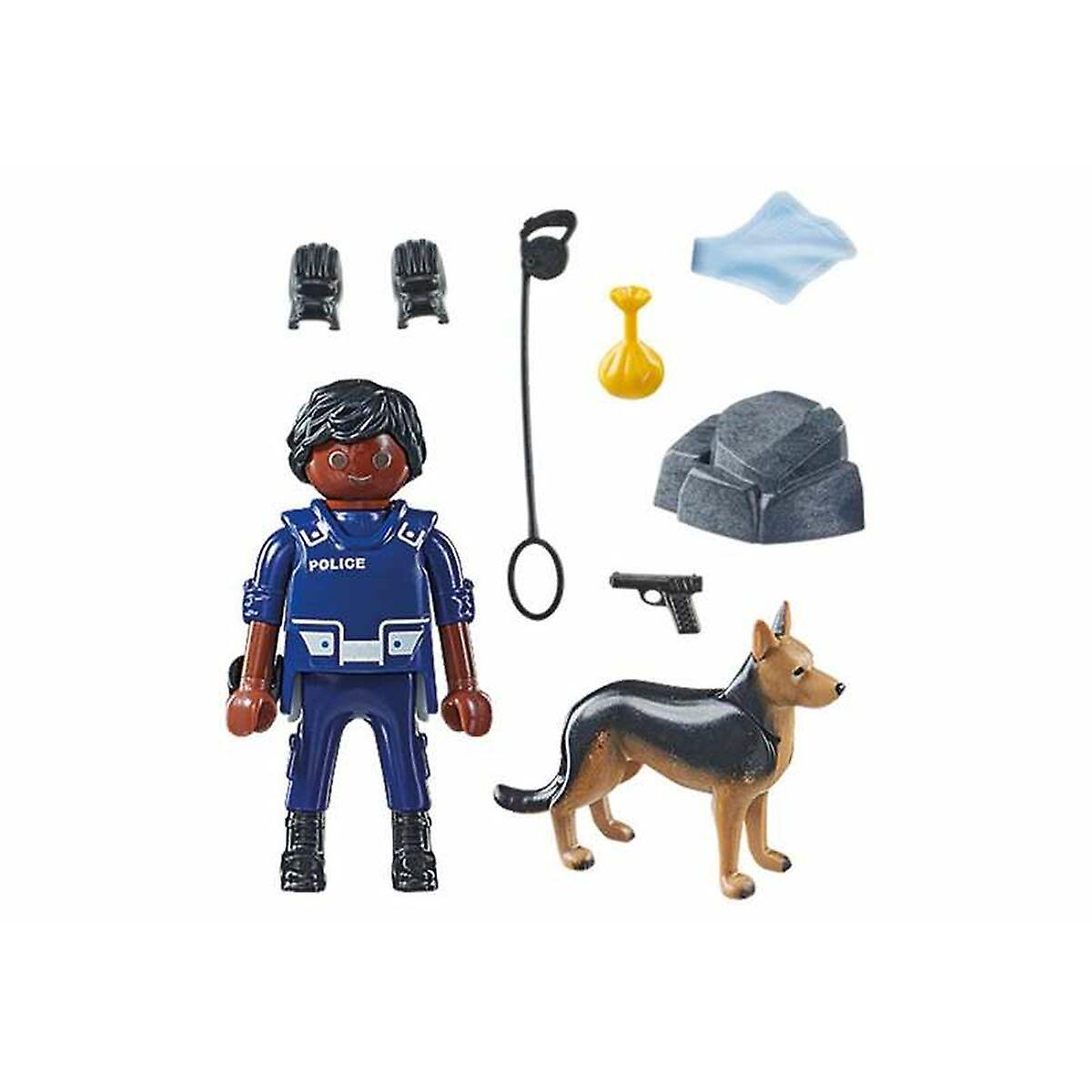 Playset Playmobil 71162 Special PLUS Police with Dog 10 Pieces