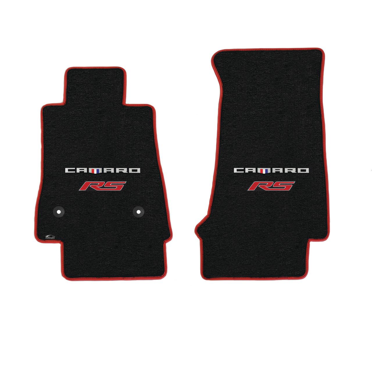 Lloyd Mats Custom Fit Floor Mats for Chevy Camaro 2016-ON LogoMat 2Pc Set Charcoal