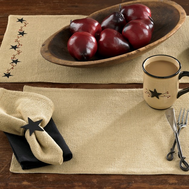 Park Designs Burlap Star Table Runner 54 quot l