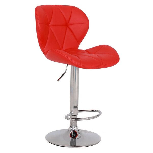 2pcs Modern Swivel Lift Bar Stool with Footrest