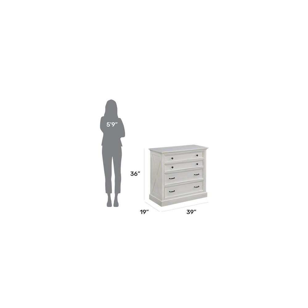 Seaside Lodge Off White 4 drawer Chest by homestyles