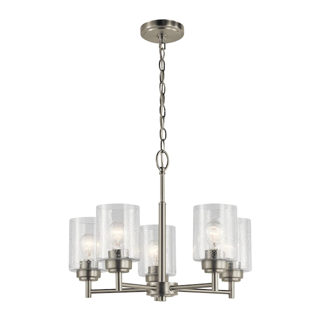 Kichler 44030NI Winslow 5-Light Brushed Nickel Modern/Contemporary Chandelier