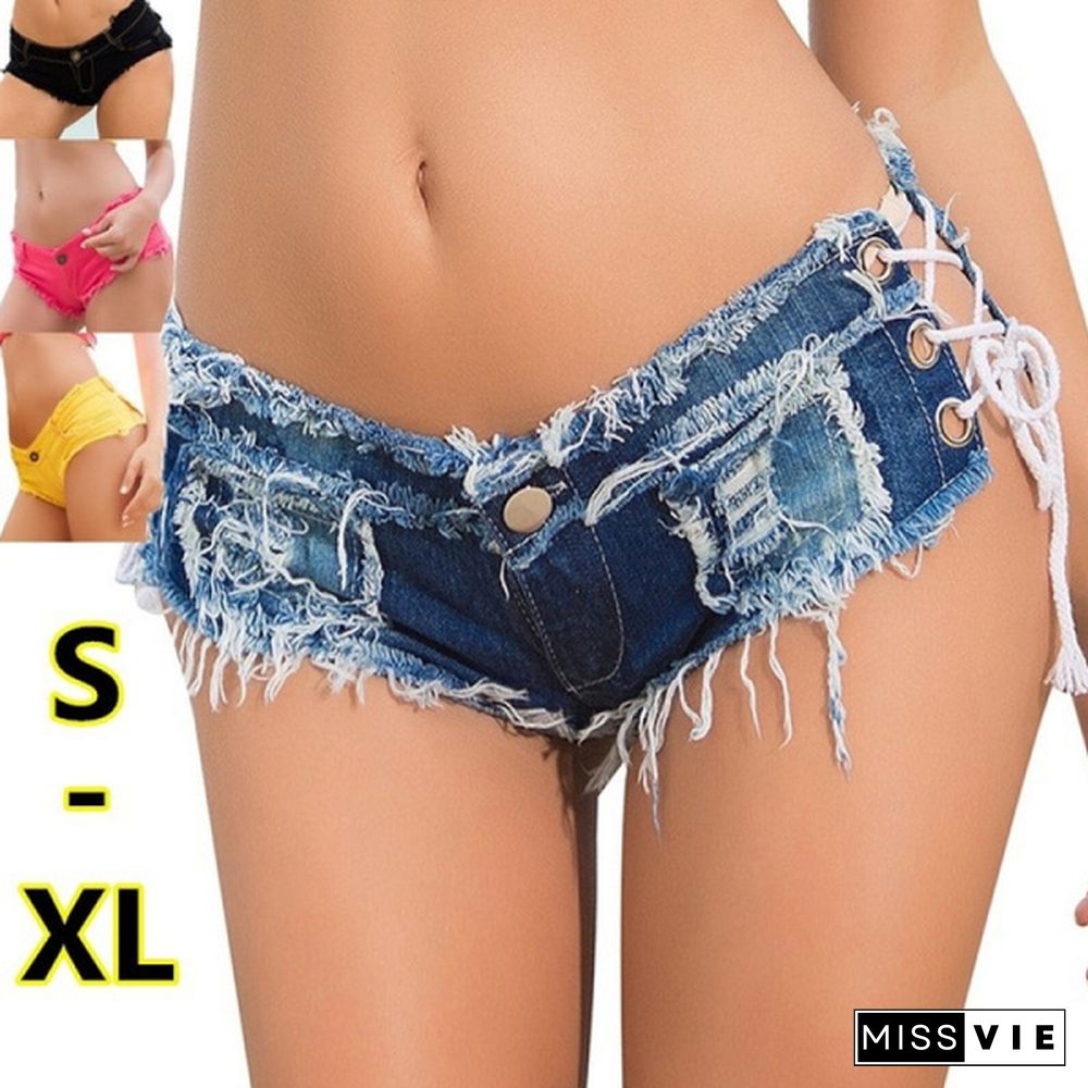 New Summer Womens Jeans Sexy Low Waist Denim Shorts