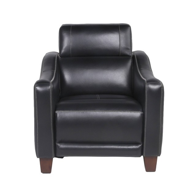 Giorno Power Recliner Black Steve Silver Co