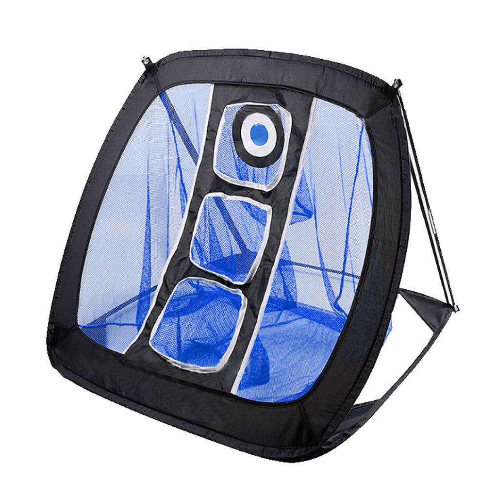 Portable Golf Chipping Net Golfing Target Net Bag，Compatible for Indoor ， black and blue， 82x72x56cm