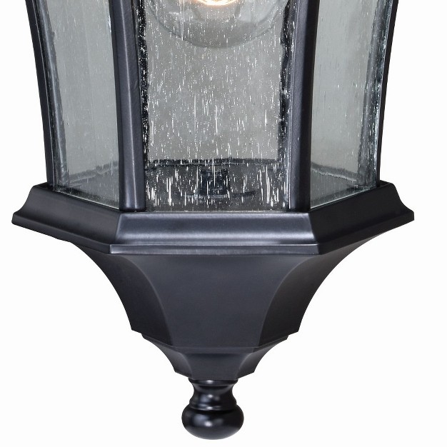 Vaxcel Aberdeen 1 Light Wall Light Shiny Black