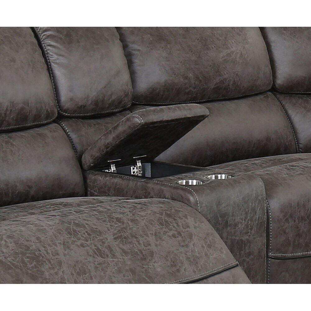 Parkland Smoke Grey Power Reclining Sectional by Greyson Living