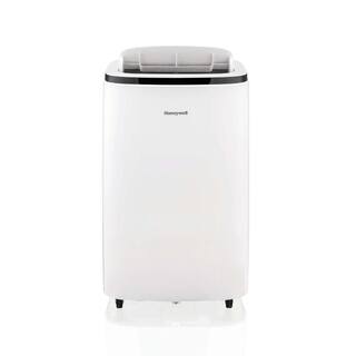 Honeywell 12000 BTU Portable Air Conditioner with Dehumidifier in Black and White HJ2CESWK8