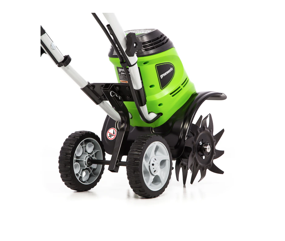 Greenworks TL08B00 8.5-Amp 11-in Forward-rotating Corded Electric Cultivator