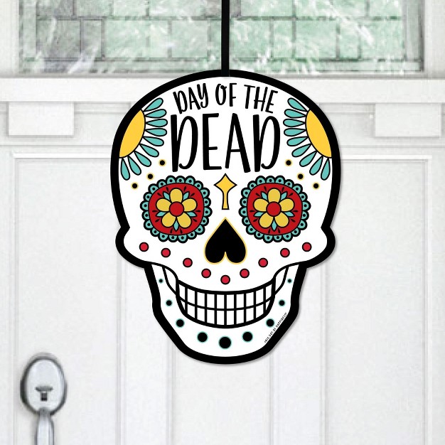 Big Dot Of Happiness Day Of The Dead Hanging Porch Sugar Skull Party Outdoor Decorations Front Door Decor 1 Piece Sign