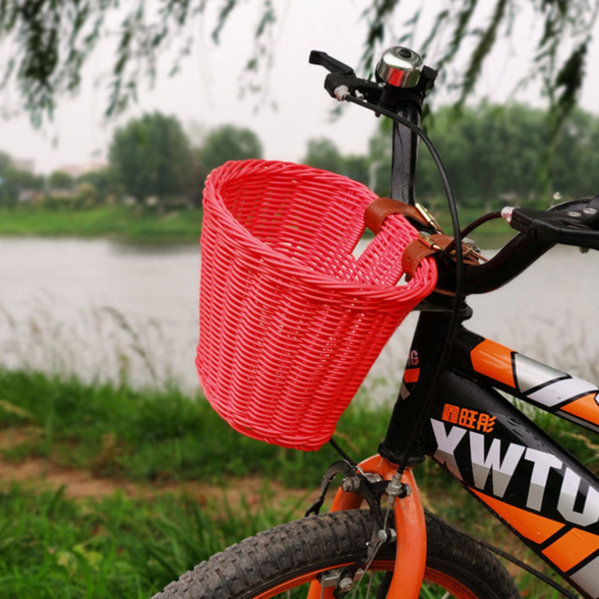 Hemoton 1pc Kids Bike Basket Basket Detachable Front Basket for Kids Bike