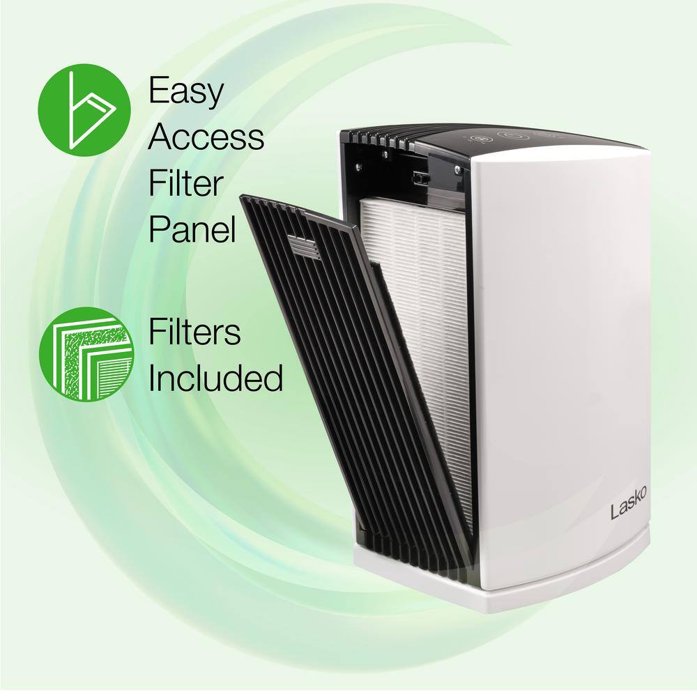 Lasko HEPA Filter Desktop Air Purifier with TotalProtect Filtration LP200