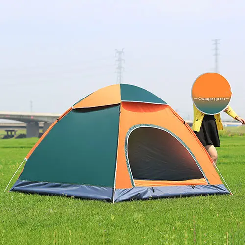 3 4 people Cheap folding beach Hiking open camping Automatic quick Pop Up outdoor tent