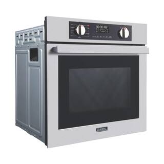 Galanz 24 in. Steam Cleaning True European Convection Compact Electric Wall Oven in Stainless Steel with Air Fry Total Fry 360 GL1BO24FSAN