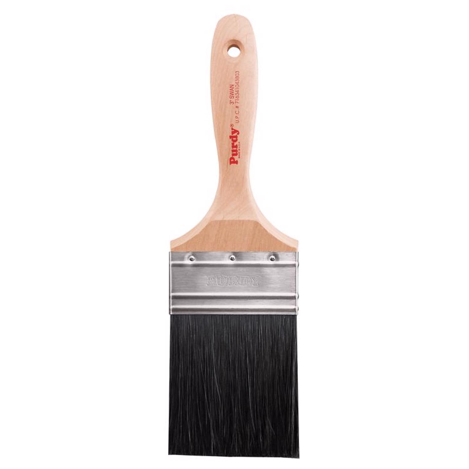 Purdy Black Bristle Swan 3 in. Medium Stiff Flat Wall Brush