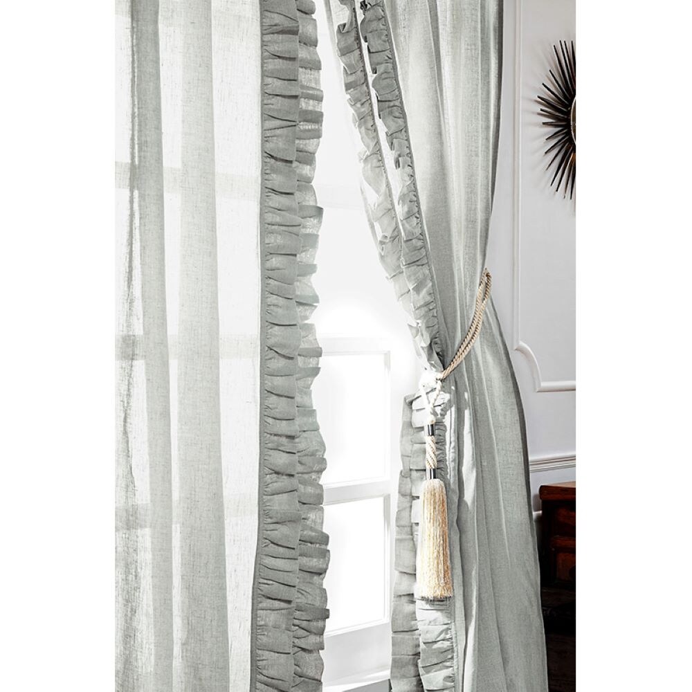 Basillin Linen Curtain Panel Set