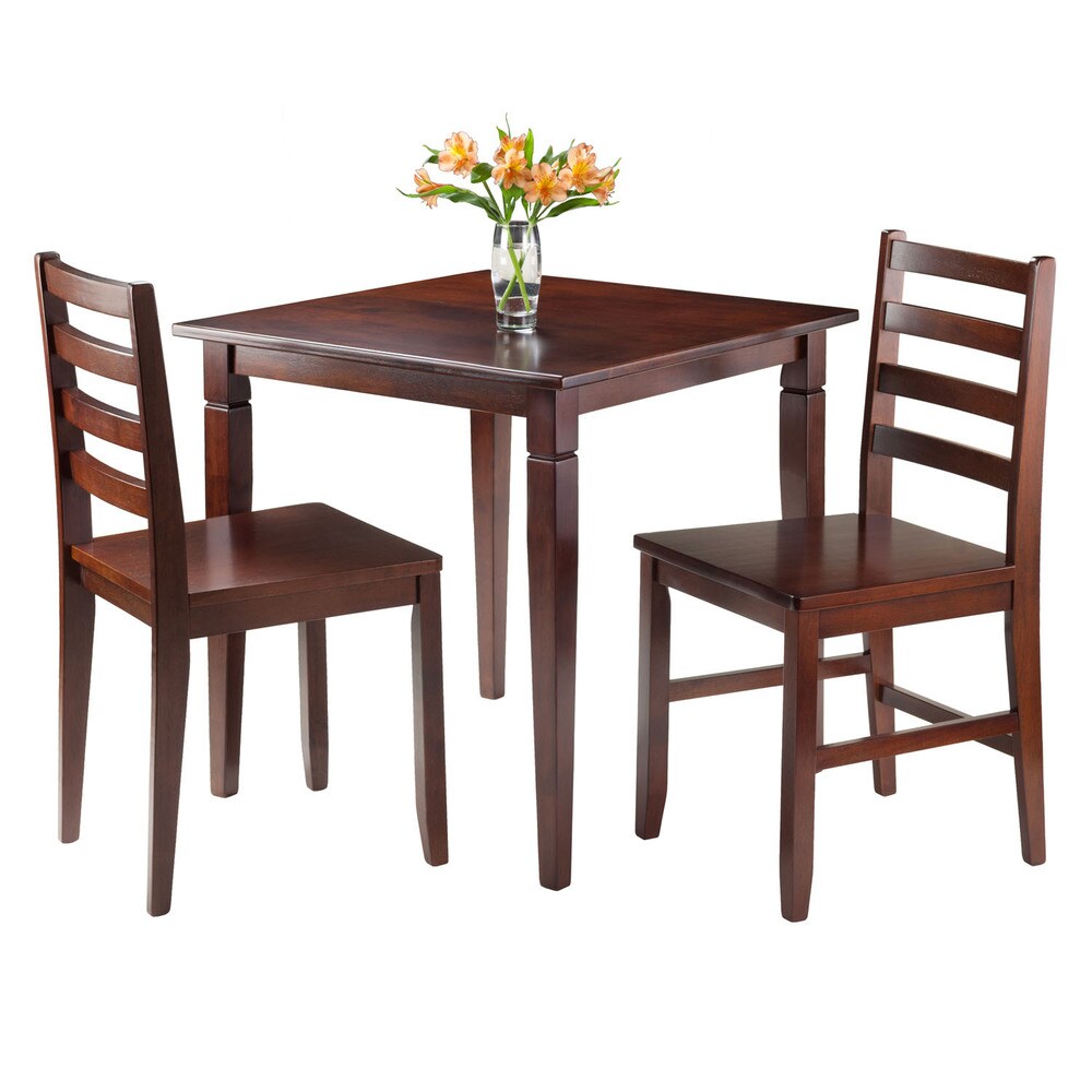 Kingsgate 3 Pc Dinning Table with 2 Hamilton Ladder Back Chairs