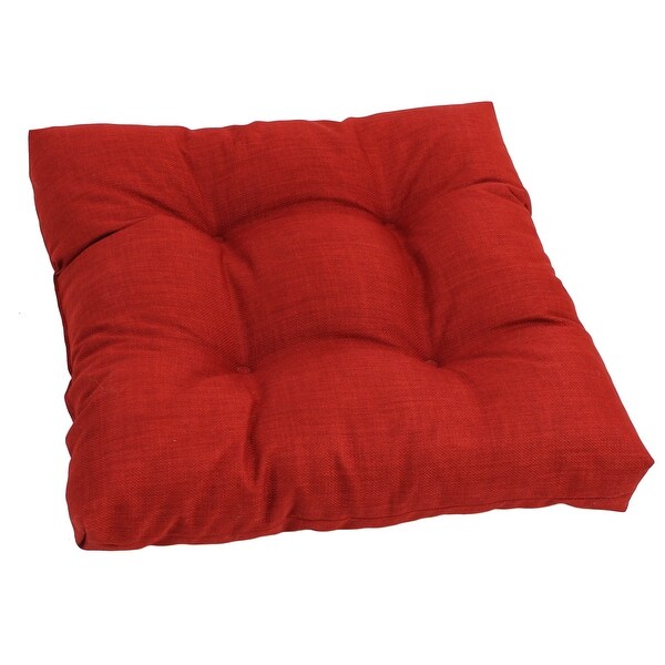 19-inch Square Indoor/Outdoor Tufted Chair Cushion - 19