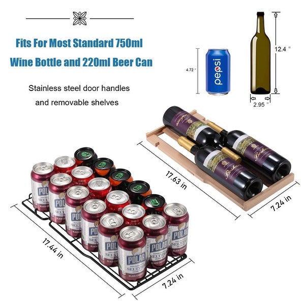 Wine Cooler Beverage Refrigerator Beer Mini Fridge