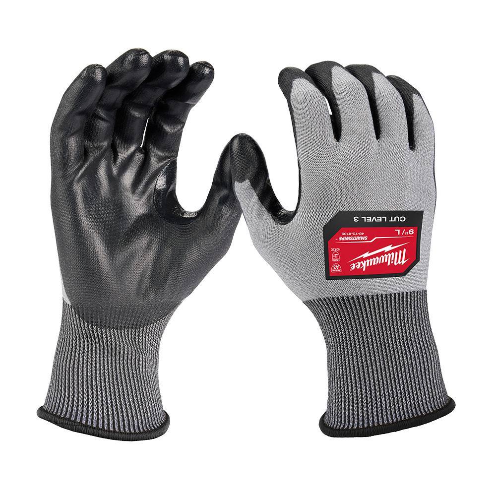 MW Large High Dexterity Cut 3 Resistant Polyurethane Dipped Work Gloves (12-Pack) 48-73-8732B